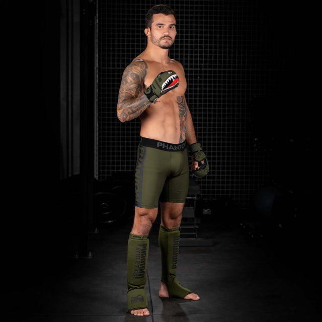 Caneleiras Phantom Athletics Impact – Verde militar