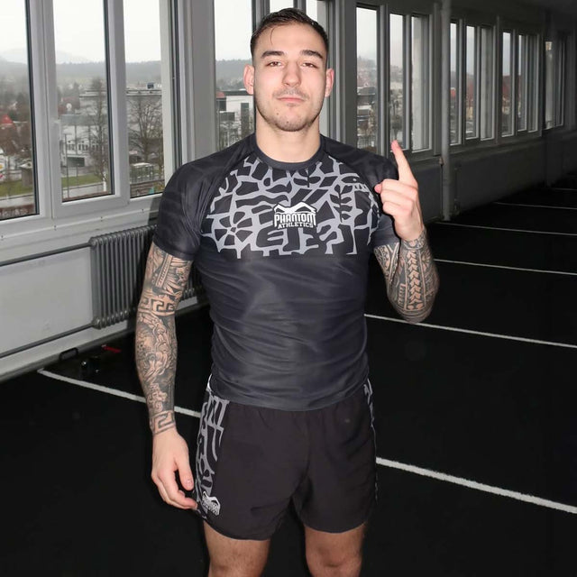 Phantom Athletics MMA-shorts Fusion-R Groundgame – Svart/Grå