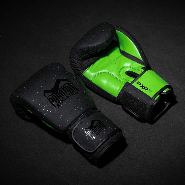 Phantom Athletics Boxhandschuhe Galaxy – Schwarz/Neon Grün