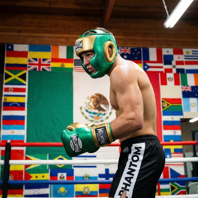 Phantom Athletics Hovedbeskytter Mexico Full Face - Grøn/Guld