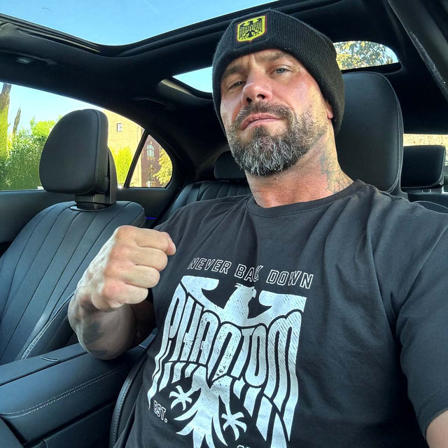 Phantom Athletics T-Shirt Germany Never Back Down - Zwart