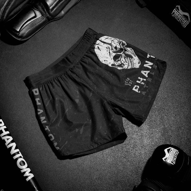 Spodenki MMA Phantom Athletics Fusion Skull – Czarne