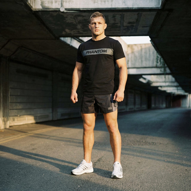 Spodenki MMA Phantom Athletics Fusion Apex – Czarne/Szare