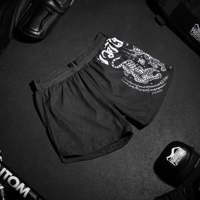Muay Thai trenky Phantom Athletics Fusion – Černé