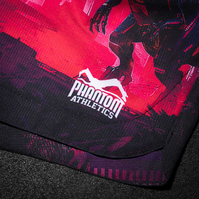 Pantaloni scurți MMA Phantom Athletics FUSION-R Cyber-X – Violet/Albastru