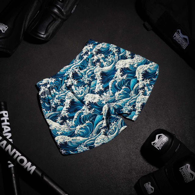 Pantaloncini MMA Phantom Athletics Fusion Tsunami – Blu