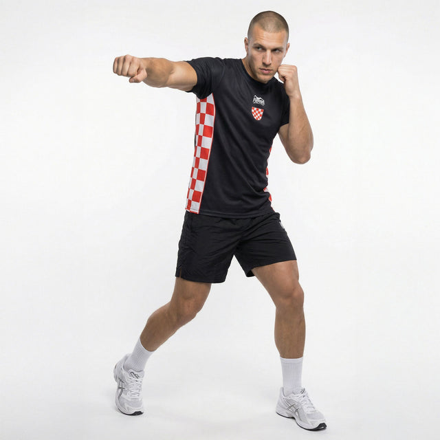 Camiseta Phantom Athletics EVO+ Team Croatia – Negro