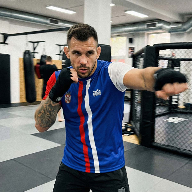 Phantom Athletics Trainingsshirt EVO+ Team Serbia – Blau