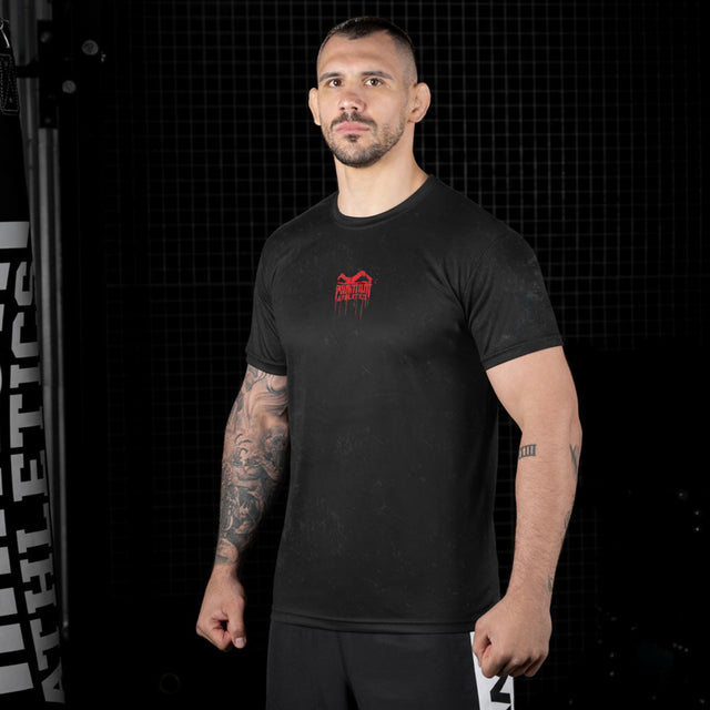 Koszulka treningowa Phantom Athletics EVO+ Bloodshade – Czarna/Czerwona