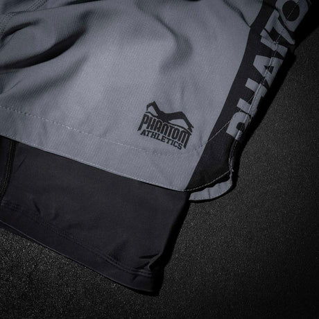 Phantom Athletics Compression Shorts & Spats Fusion 2in1 Apex - Grey