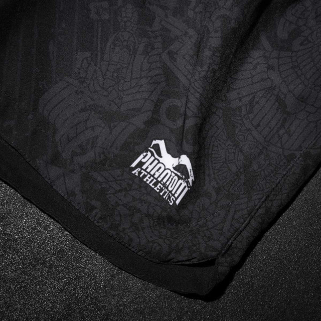 Shorts de MMA Phantom Athletics Fusion Aztec – Noir/Gris