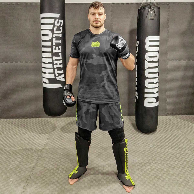 Phantom Athletics Trainingsshirt EVO Neon – Sort Camo/Neon