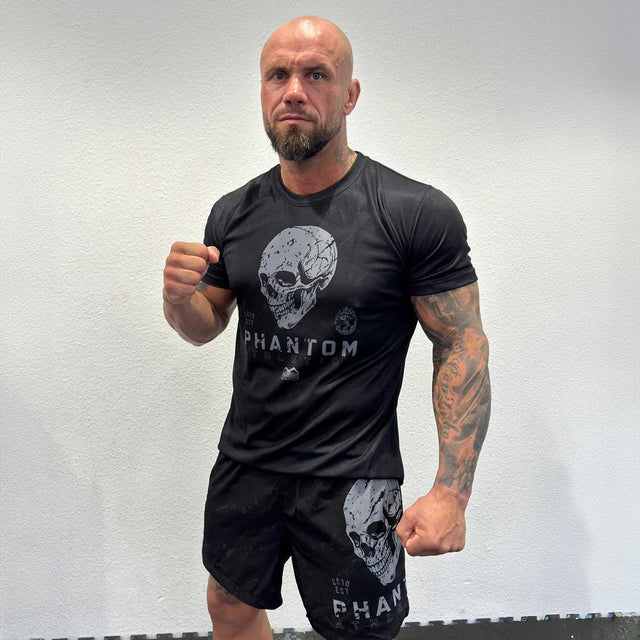 Spodenki MMA Phantom Athletics Fusion Skull – Czarne