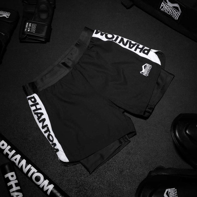 Phantom Athletics MMA-shorts Fusion 2in1 Apex – Svart
