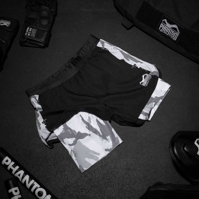 Spodenki MMA Phantom Athletics Fusion 2in1 Warfare – Urban Camo