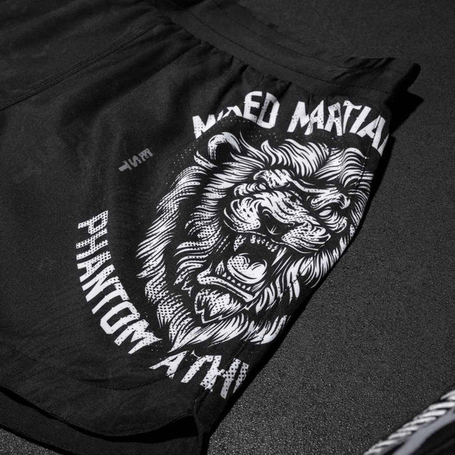 Pantaloncini MMA Phantom Athletics Fusion Lionheart – Nero