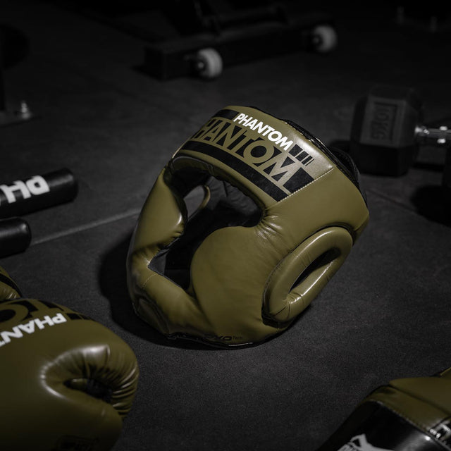 Cască de box Phantom Athletics Apex Full Face – Verde