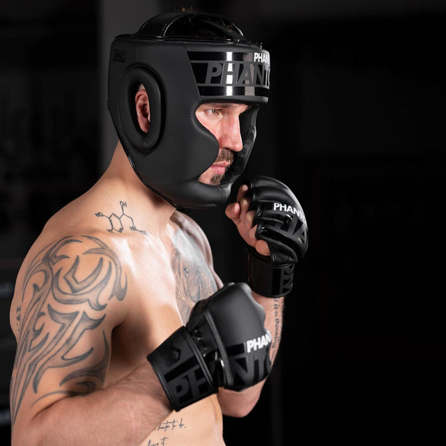 Kask bokserski Phantom Athletics Apex Full Face – Czarny