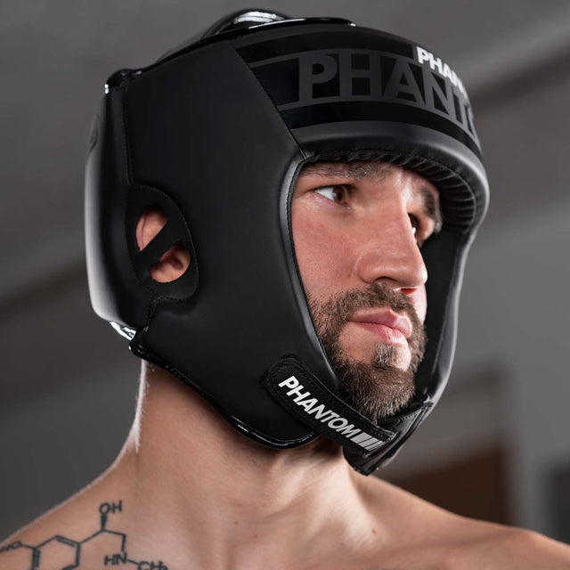 Kask bokserski Phantom Athletics Apex Open Face – Czarny