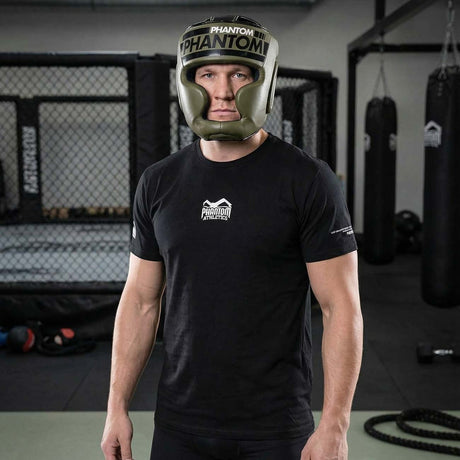 Cască de box Phantom Athletics Muay Thai – Verde militar