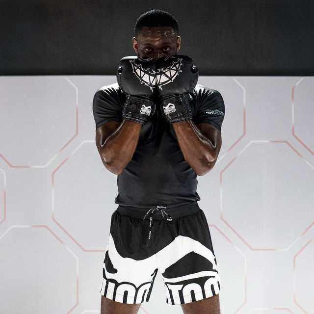 Phantom Athletics MMA-Shorts Fusion-R 2in1 Savage – Schwarz/Weiß