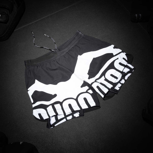 Phantom Athletics MMA-Shorts Fusion-R 2in1 Savage – Schwarz/Weiß