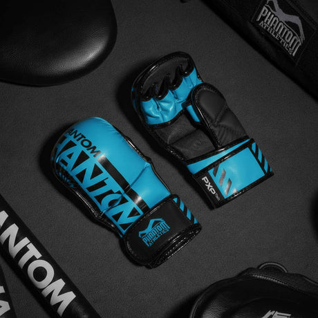 Phantom Athletics APEX MMA Gloves – Neon Blue