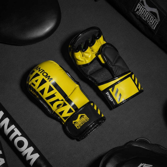 Rękawice MMA Phantom Athletics APEX – Neon Żółte