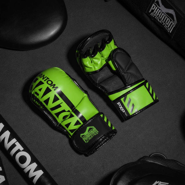 MMA rukavice Phantom Athletics APEX – Neon Zelené