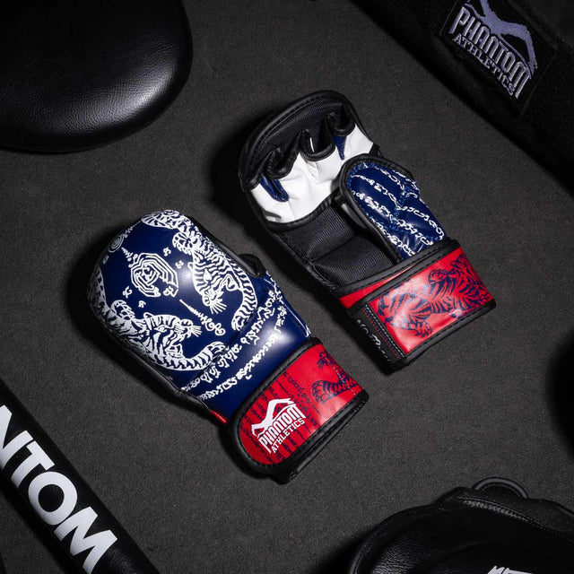 Luvas de sparring MMA Phantom Athletics Muay Thai – Azul