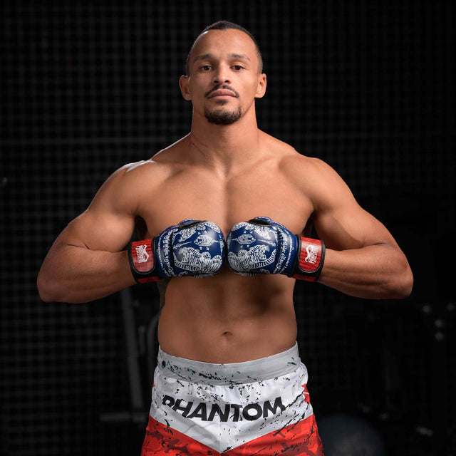 Luvas de sparring MMA Phantom Athletics Muay Thai – Azul