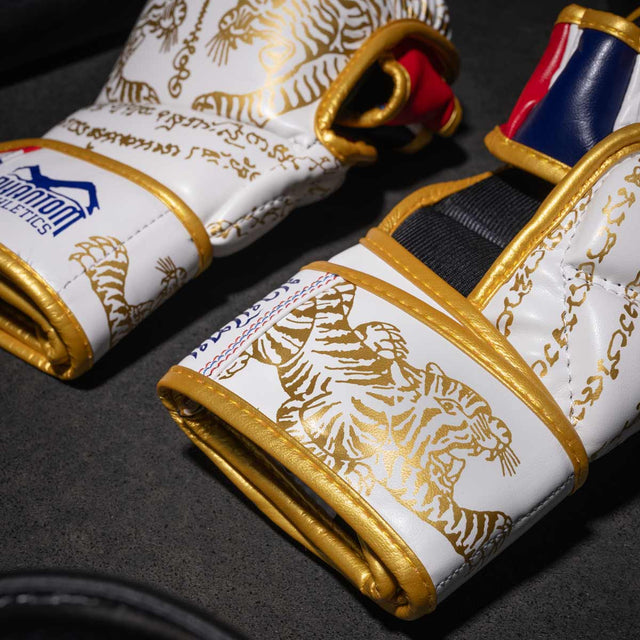 Phantom Athletics MMA-Handschuhe Sparring Muay Thai – Weiß/Gold