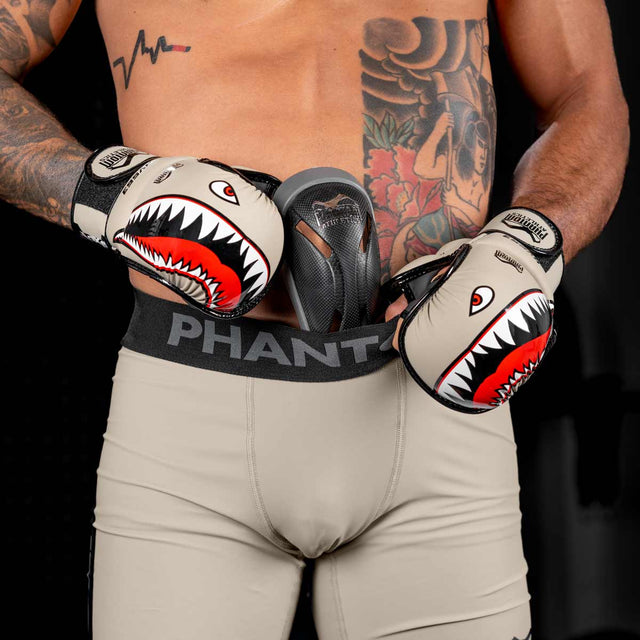 Pantaloncini a compressione Phantom Athletics APEX – Sabbia