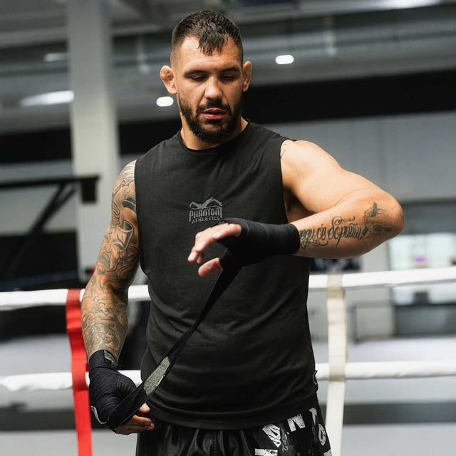 Spodenki Muay Thai Phantom Athletics Dobermann – Czarne
