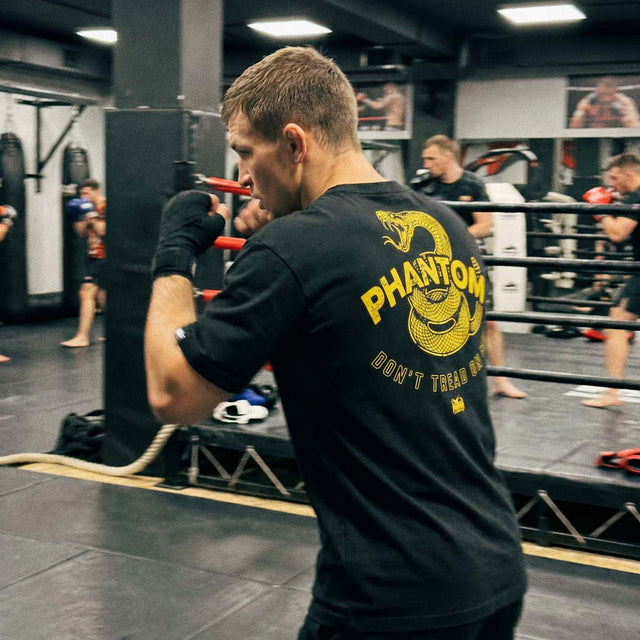 Koszulka Phantom Athletics DON'T TREAD ON ME – Czarna/Żółta