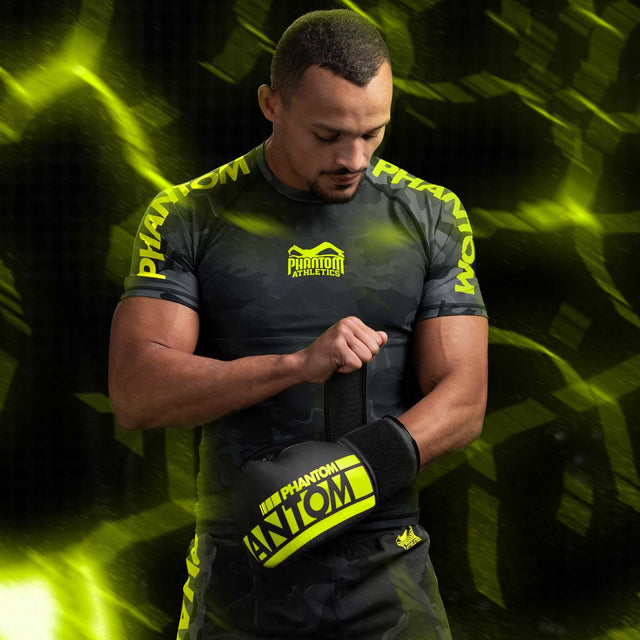 Rashguard Phantom Athletics EVO Neon – Noir/Néon