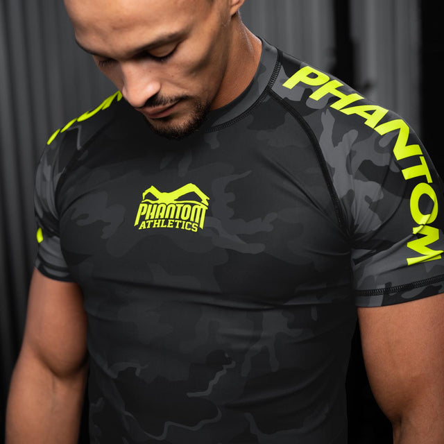 Rashguard Phantom Athletics EVO Neon – Noir/Néon