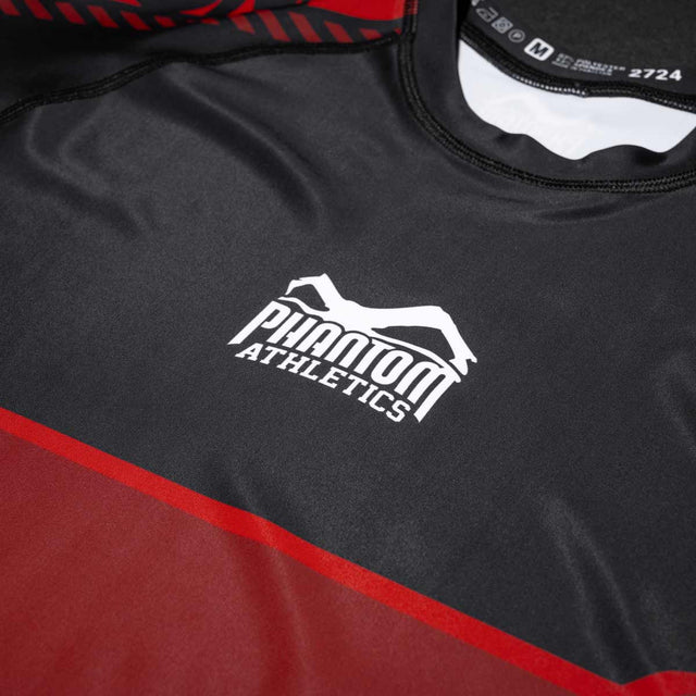 Phantom Athletics Rashguard EVO Apex Korta Ärmar – Röd
