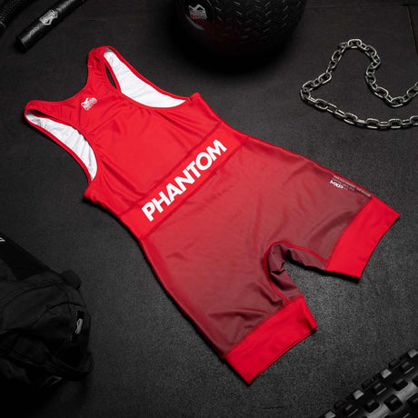 Phantom Athletics Apex Wrestling Singlet – Red