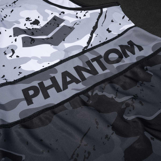 Phantom Athletics Worstelsinglet Delta - Vit/Grå/Svart