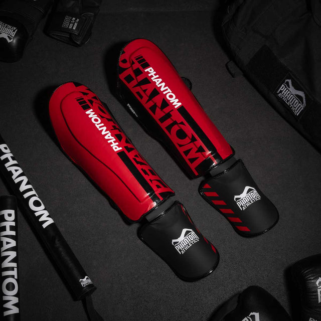 Chrániče holení Phantom Athletics APEX Striking – Červené