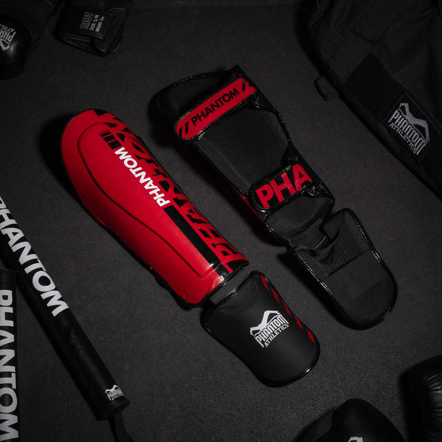 Chrániče holení Phantom Athletics APEX Striking – Červené