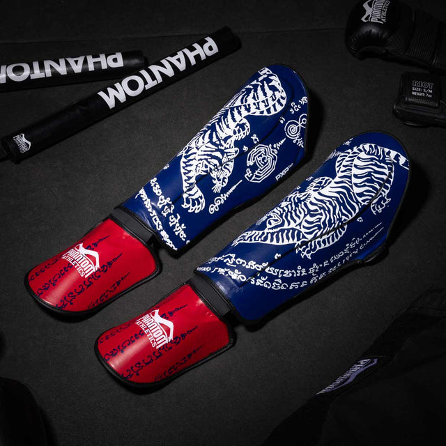 Phantom Athletics Shin Guards Muay Thai – Blue