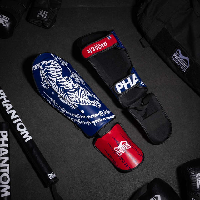Phantom Athletics Shin Guards Muay Thai – Blue