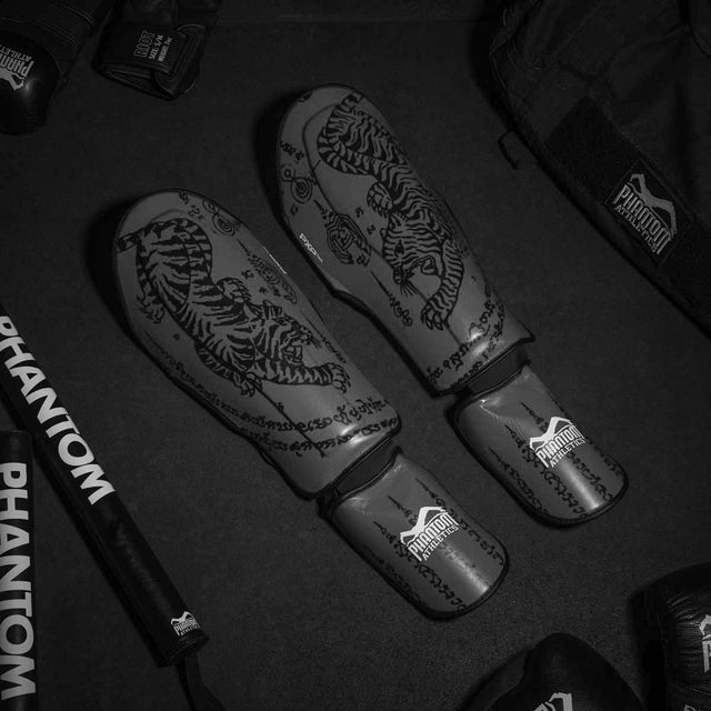 Phantom Athletics Shin Guards Muay Thai – Grey