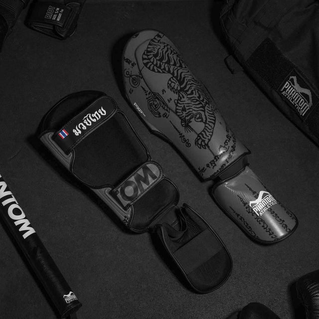 Phantom Athletics Shin Guards Muay Thai – Grey
