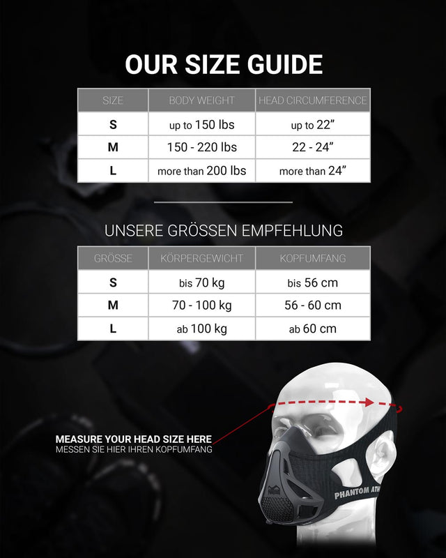 Mască de antrenament Phantom Athletics – Negru