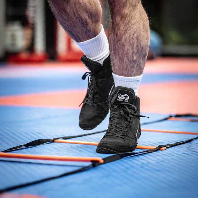Zápasnické boty Phantom Athletics Tactic – Černé/Modré
