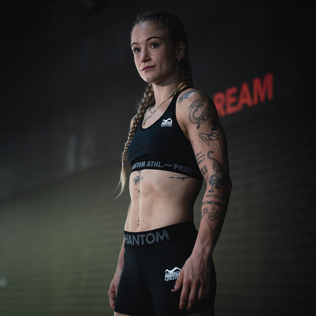Pantaloni scurți de compresie Phantom Athletics Eclipse – Negru