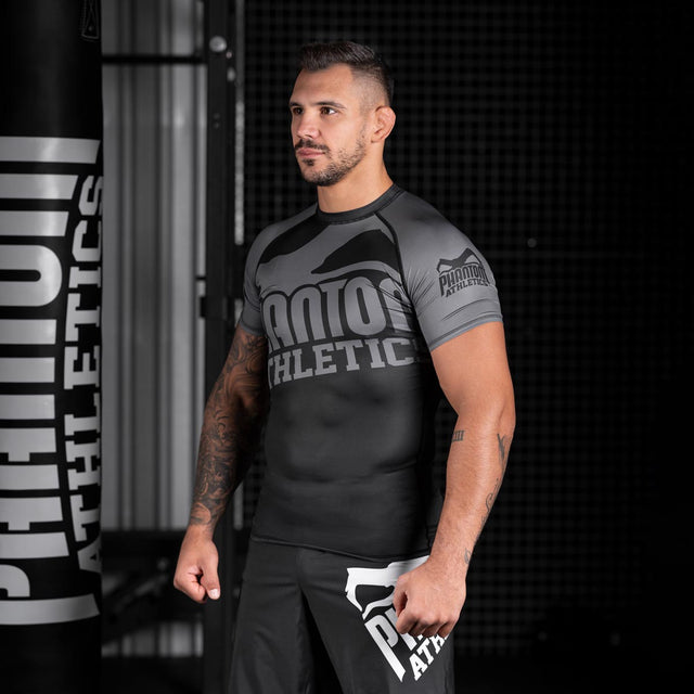 Rashguard Phantom Athletics Supporter – Nero/Grigio